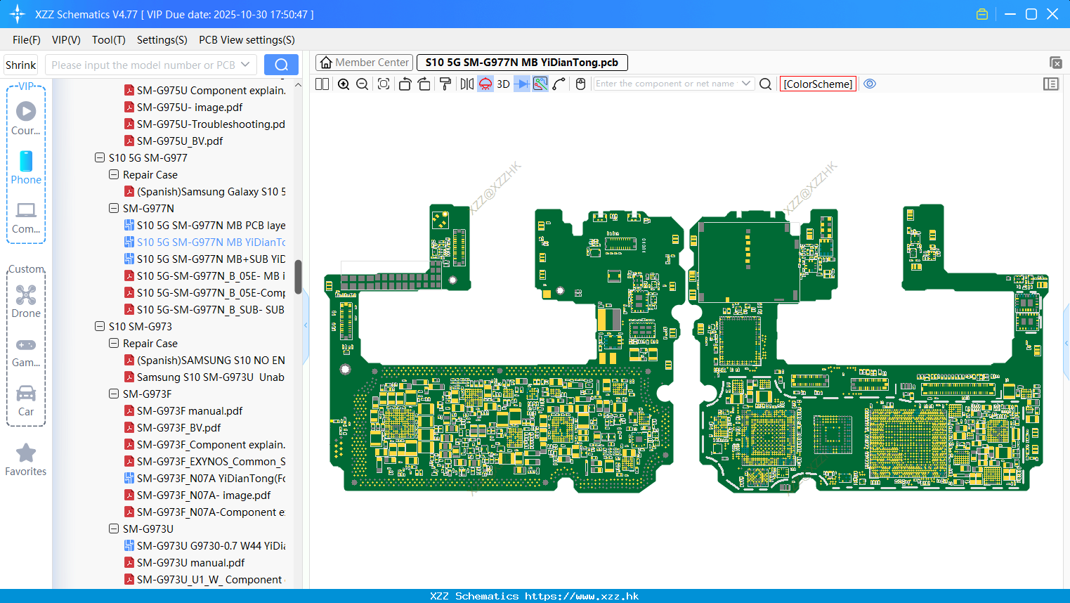 Samsung S10 5G SM-G977N MB bitmap